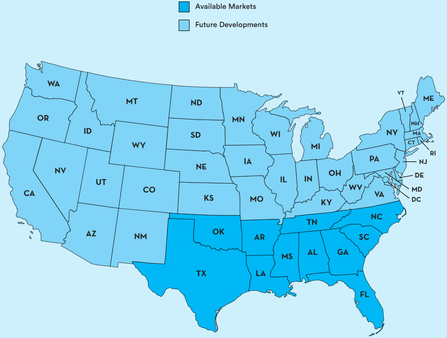 Chill-N Franchise Deep Dive - U.S. Territory Map