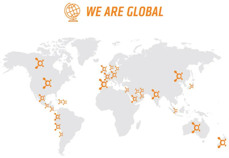 A map of the world with orange dots

AI-generated content may be incorrect.